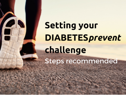 Setting your DIABETESprevent challenge: steps and recommended times