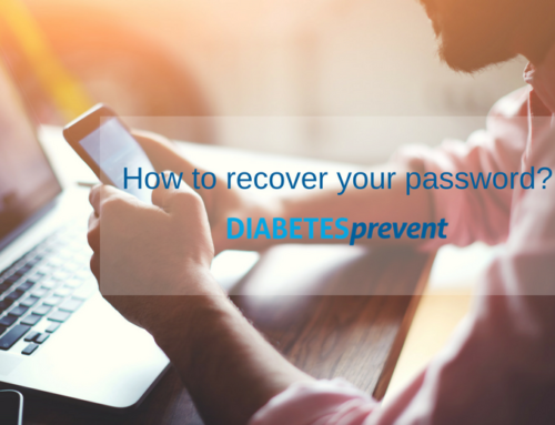How to recover your DIABETESprevent app password?