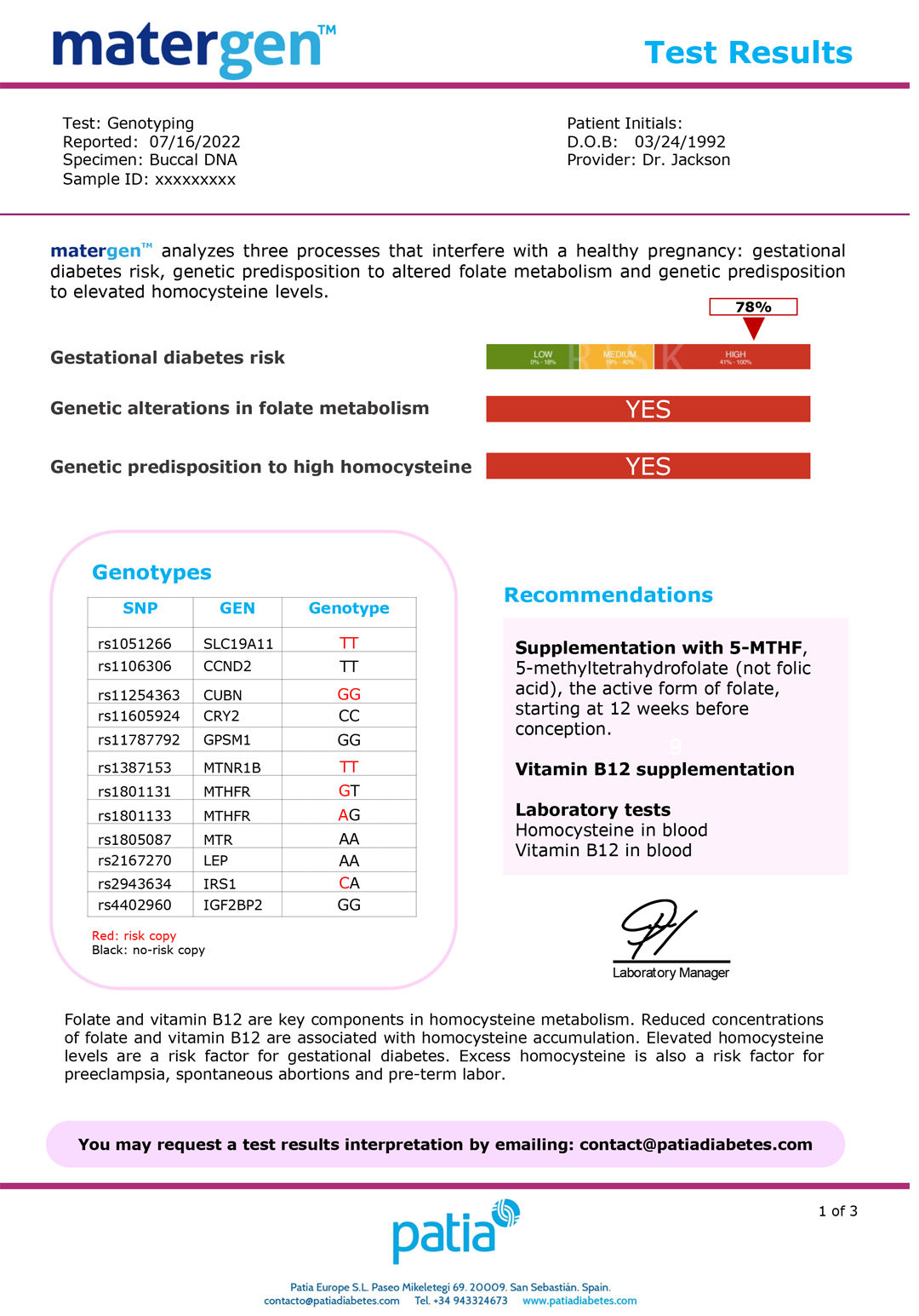 matergen gestarional diabetes